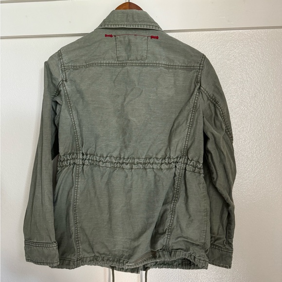 Vintage GAP XS Green Cargo Military Bomber Y2K Jacket - Picture 3 of 11
